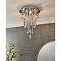 Melanie - Crystal Waterfall Flush Ceiling Light - 3 Light