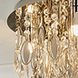 Melanie - Crystal Waterfall Flush Ceiling Light - 3 Light