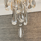 Melanie - Crystal Waterfall Flush Ceiling Light - 3 Light