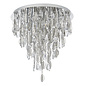 Melanie - Crystal Waterfall Flush Ceiling Light - 6 Light