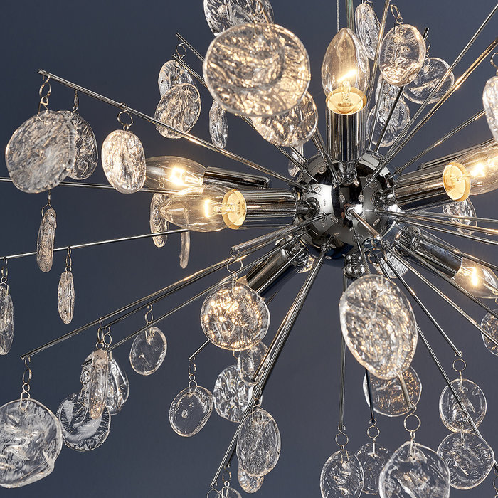Kayla - Organic Glass Sputnik Feature Light