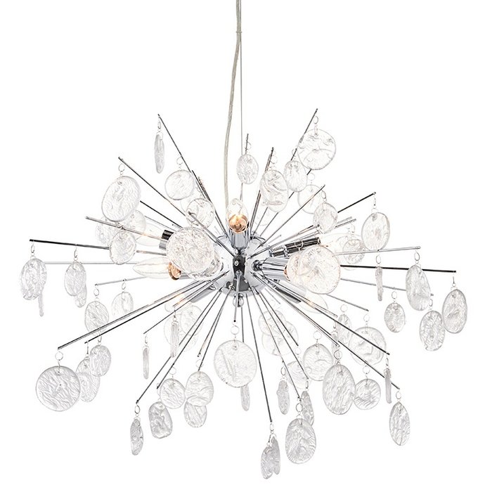 Kayla - Organic Glass Sputnik Feature Light