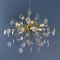 Kayla - Organic Glass Sputnik Feature Light  - Gold