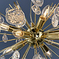 Kayla - Organic Glass Sputnik Feature Light  - Gold