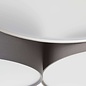 Pastel - Fabric Drum Flush Ceiling Light  - Grey/Anthracite Brown/White