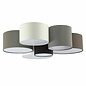 Pastel - Large Fabric Multi-Drum Flush Ceiling Light