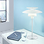 Louvred Scandi Table Lamp - White