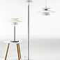 Louvred Scandi Floor Lamp - White