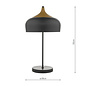 Scandi Matt Black Table Lamp