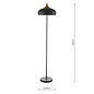 Scandi Matt Black Floor Lamp