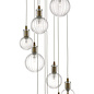 Dito - Brass & Glass 10 Light Cluster Pendant