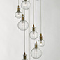 Dito - Brass & Glass 10 Light Cluster Pendant