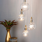 Dito - Brass & Glass 10 Light Cluster Pendant