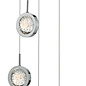 Olivia - 12 light Cluster LED Glass & Chrome Pendant