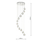 Olivia - 12 light Cluster LED Glass & Chrome Pendant