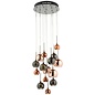 Copper 15 Light Cascade - Copper, Dark Copper & Smoked Glass