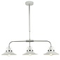 Liden - 3 light White Bar Pendant