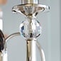 Fabio - Classic 5 Arm Chandelier - Polished Nickel  & Crystal