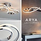 Arya - Large Spiral LED Table Lamp - Polished Chrome