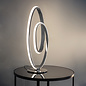 Arya - Large Spiral LED Table Lamp - Polished Chrome