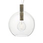 Zula - Clear Glass & Aged Bronze Pendant