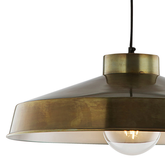 Kendrick - Aged Brass Industrial Pendant