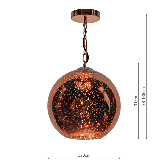 Speckled Copper Globe