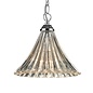 Fluted Clear Glass Pendant - Small