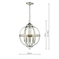 Heritage - Polished Nickel & Glass Globe