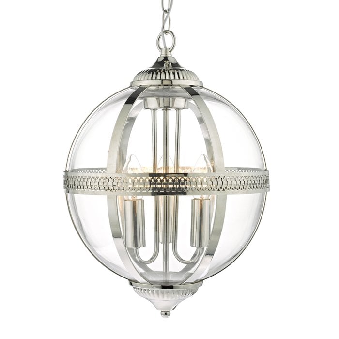 Heritage - Polished Nickel & Glass Globe