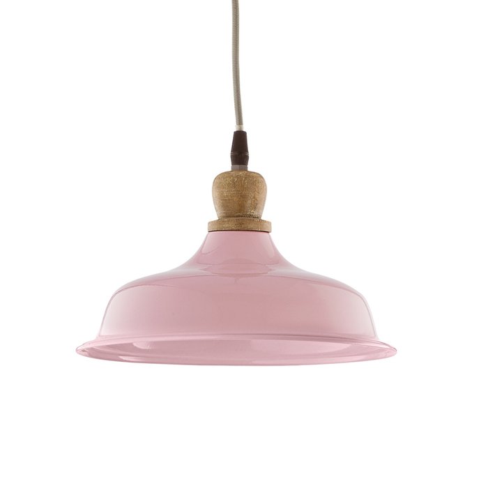 Tygo - Pink & Wood Retro Pendant