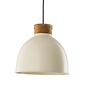 Aphra - Gloss Cream & Mango Wood Pendant