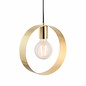 Hoop - Brushed Brass Minimalist Pendant