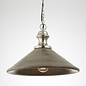 Soft Industrial Pendant -Washed Wood & Nickel