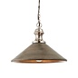 Soft Industrial Pendant -Washed Wood & Nickel