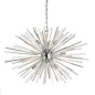 Starburst - Polished Chrome Textured Rod Feature Pendant