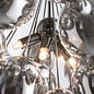 Infinite - 6 Light Dark Chrome Glass Pendant