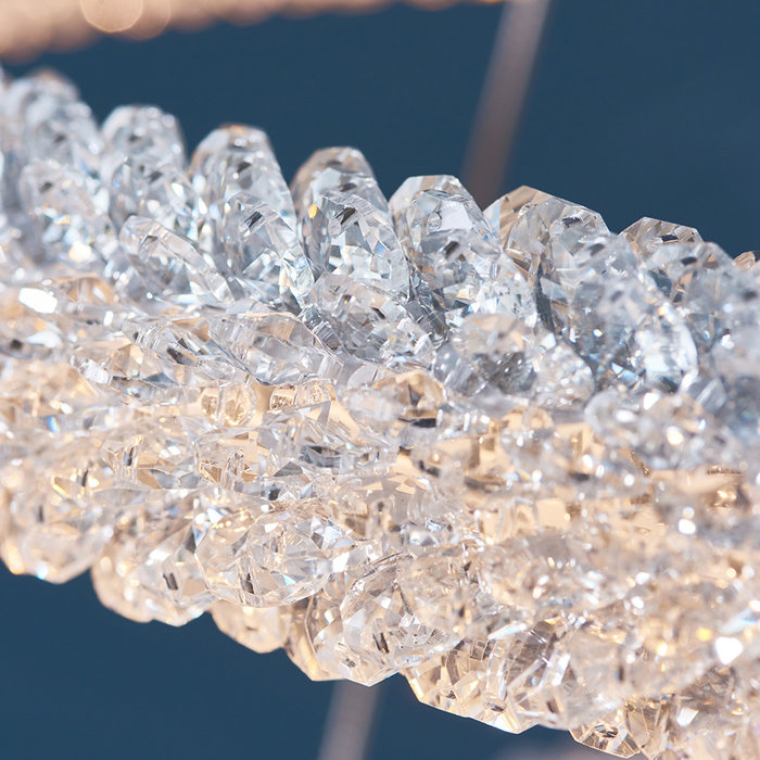 Ice Crystal - Triple Hoop LED Crystal Feature Light