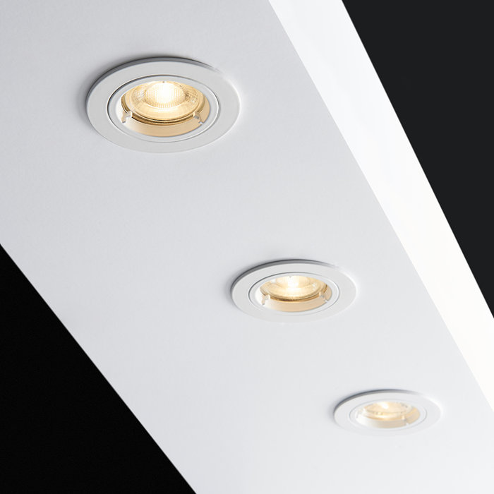 Matt White Recessed Fixed Spotlight