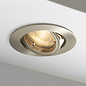 Satin Nickel Recessed Tilt Spotlight