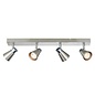 Key - 4 Head Spotlight Bar Ceiling Light - Satin Nickel