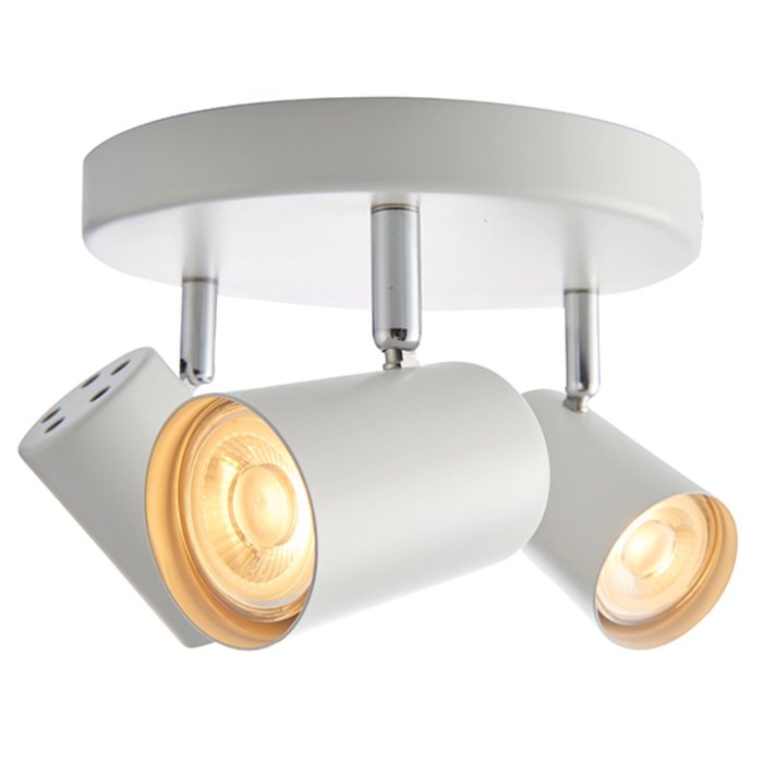 Zetto - 3 Light Round Spotlight - Matt White