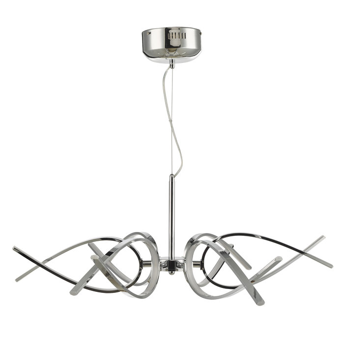 Tetras - 6 Light LED Pendant - Polished Chrome