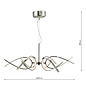 Tetras - 6 Light LED Pendant - Polished Chrome