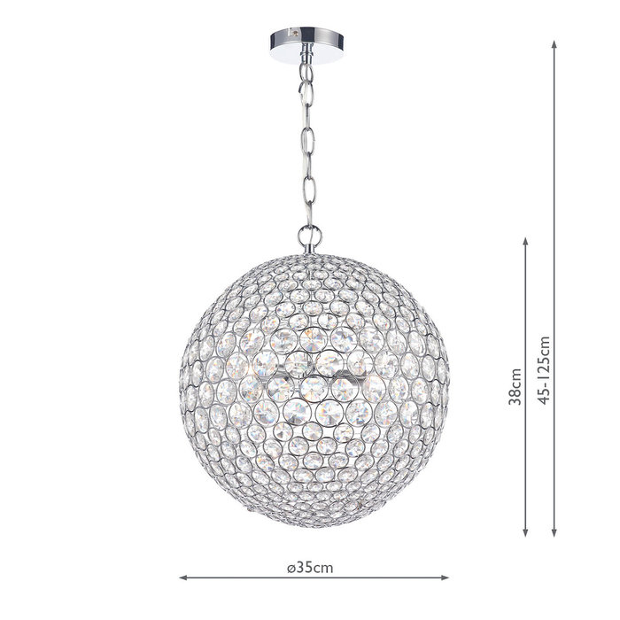 Crystal Globe Pendant