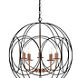 Phoenix - Large Black Cage & Copper Pendant