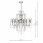 6 Light Waterfall Chandelier - Polished Nickel