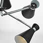 Ash - 5 light Modern Pendant - Black & Polished Chrome