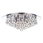 Crystal Flush Ceiling Light - Polished Chrome - Large