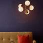 Bomba - Natural Brass & Opal Glass - 5 Light